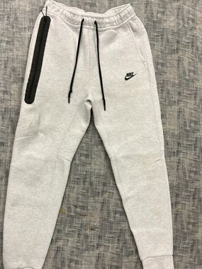 Nike Tech Light Gray Fleece Joggers